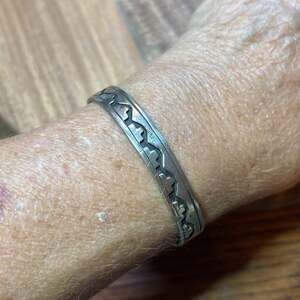 Thomas Billy Navajo Sterling silver cuff